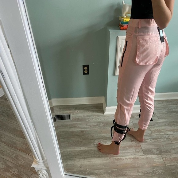 Carmar Pink Parachute Pants Size 8 Originally $216 NWT - Picture 4 of 8